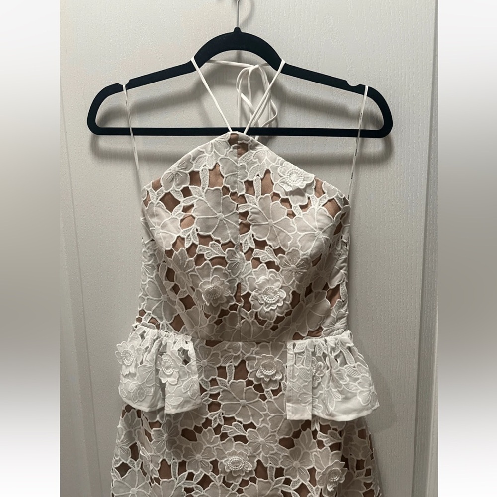 Elliatt Seafarer Lace Halter
Neck Mini Dress Bridal Bachelorette Dress L NWT$319 - Picture 8 of 10